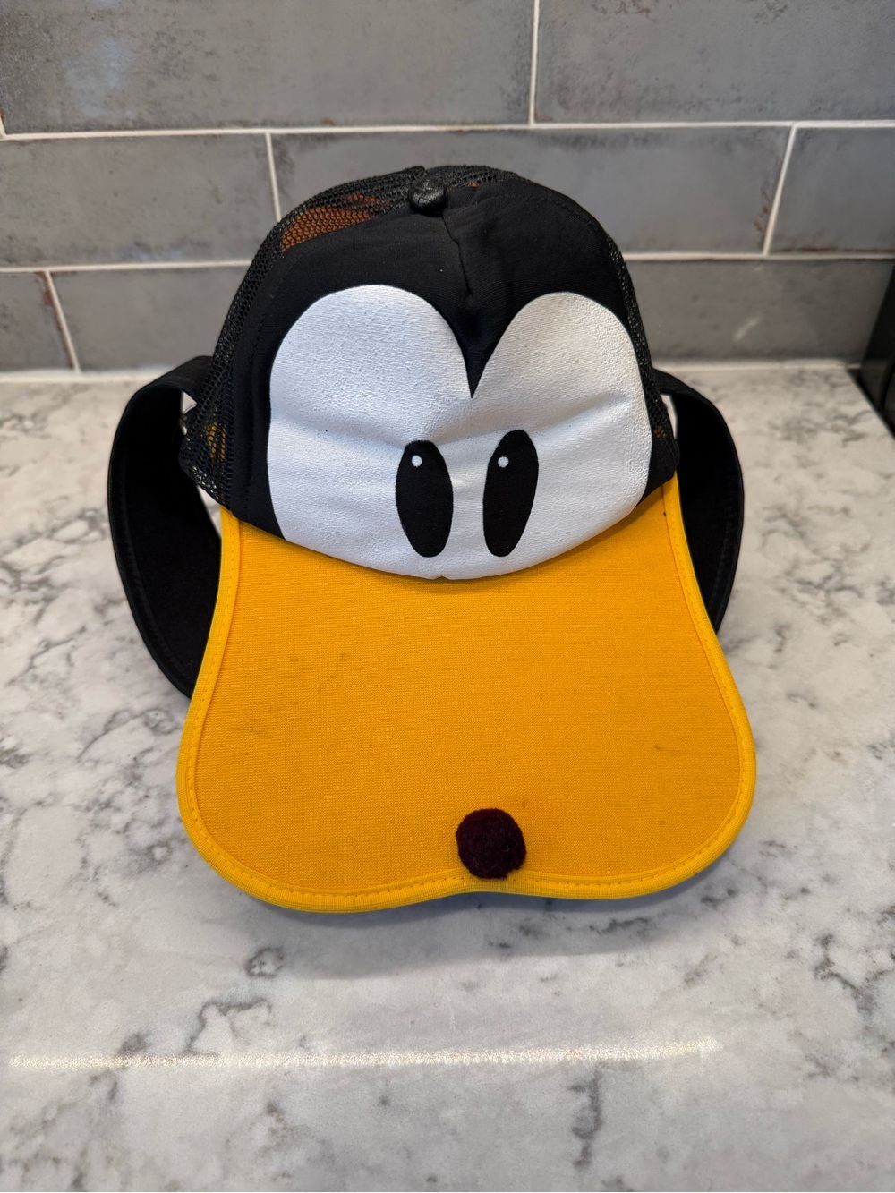 Novelty Character Trucker Hat with Yellow Bill